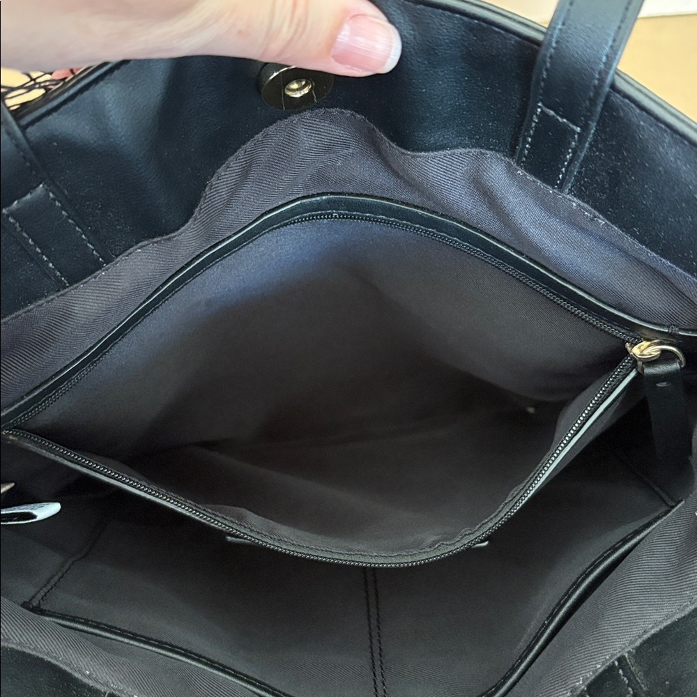 NINE WEST Black Fringe Tote Bag - Picture 8 of 11
